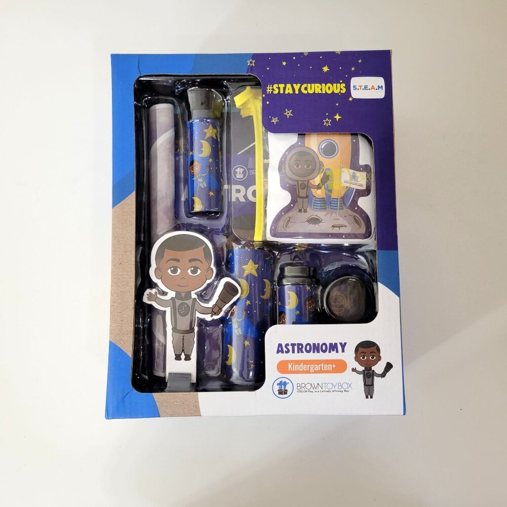 Brown Toy Box Astronomy Kindergarten NIB NEW in Box